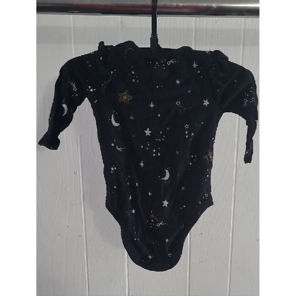 Garanimals 3-6 Months Black Long-Sleeve Celestial Baby One-Piece ♻️ 5/$10 ♻️